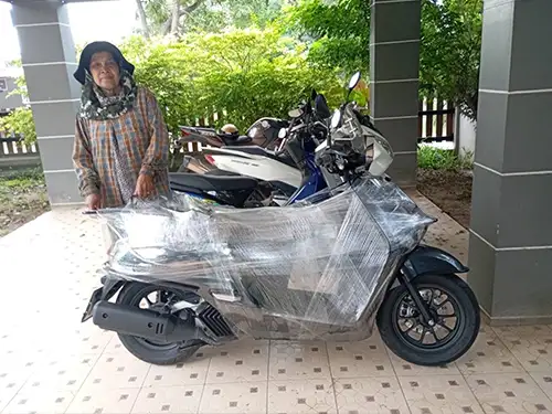 ส่งรถมอเตอร์ไซค์ไปต่างจังหวัด